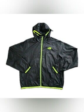 The North Face Men's Cyclone Wind Hoodie Black Jacket Lightweight Size Large